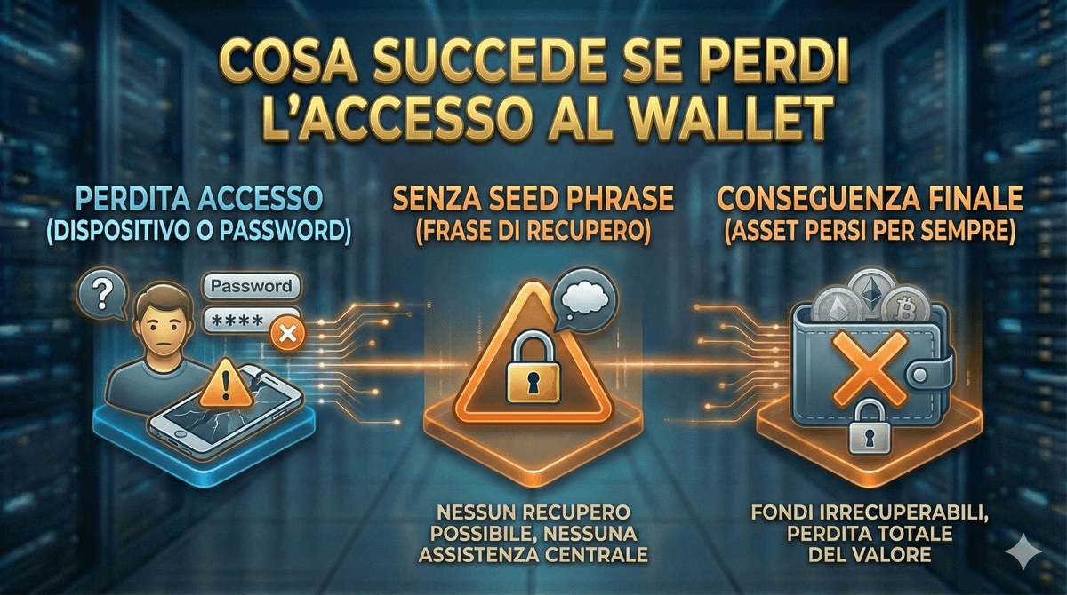 Cosa succede se perdi l’accesso ad un wallet di asset reali tokenizzati
